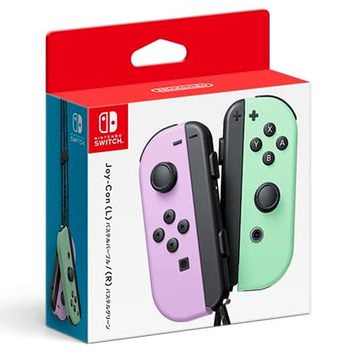 Joy-Con Nintendo Switch (Morado y Verde Pastel)